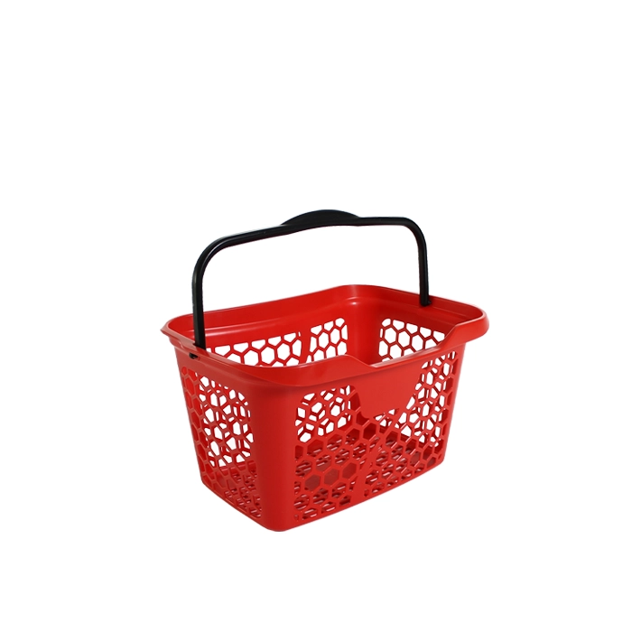 Hand basket in red colour