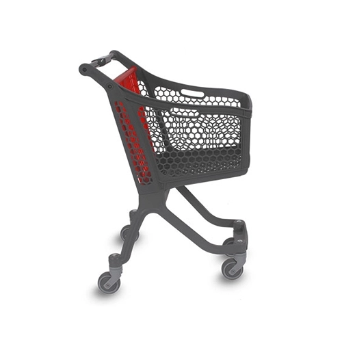 Profile view of basket trolley