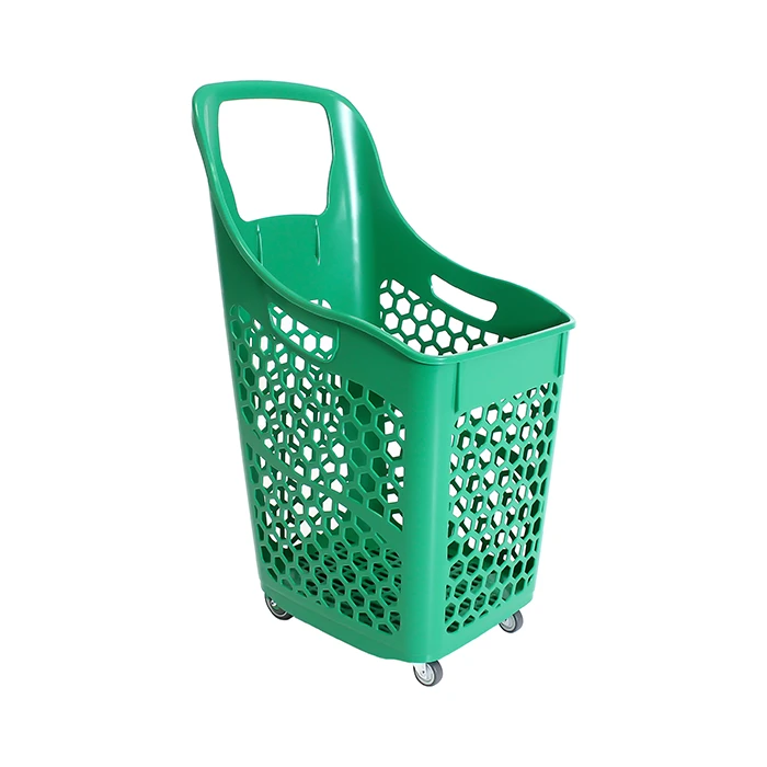 Rolling basket B90 in dark green colour