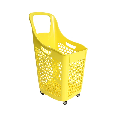 Rolling basket B90 in yellow colour