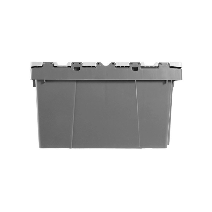 Stackable box with lids in profile view