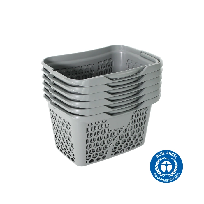 Eco-friendly plastic hand baskets