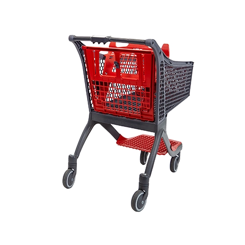 Side view of shopping trolley