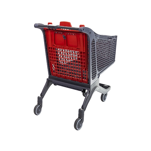 Side view of shopping trolley