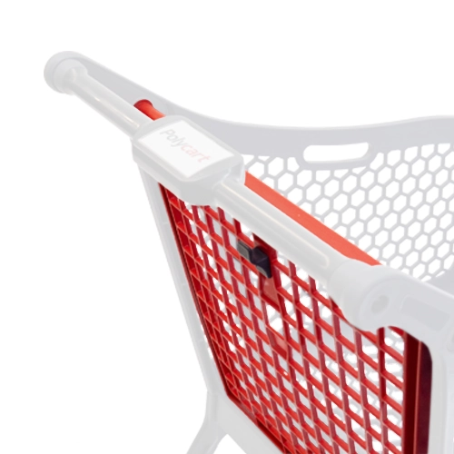 Tailgate without seat for supermarket basket trolley