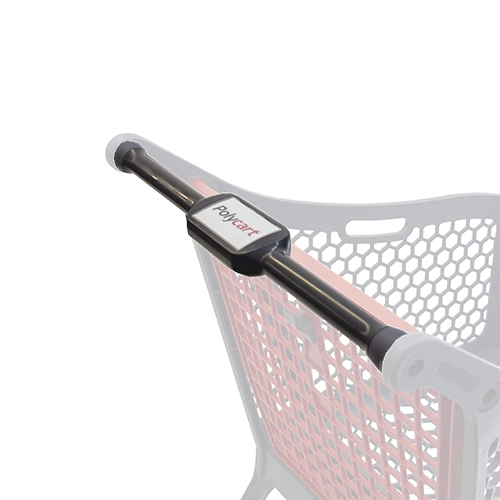 Shopping trolley with standard handle