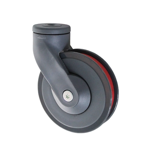 125 mm ramp wheel for supermarket flat trolley